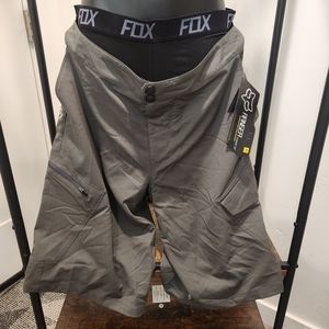FOX Grey Mountain Bike Ranger Cargo Shorts With Liner 34